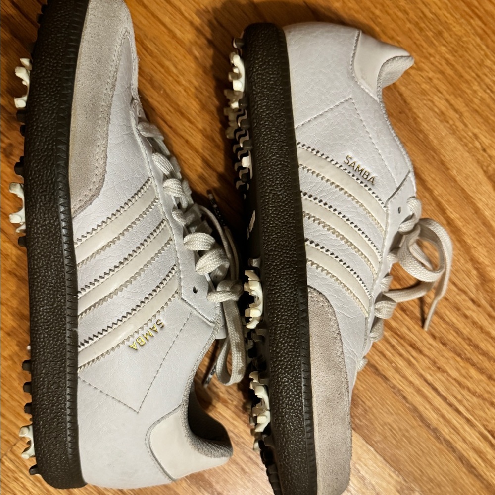 Adidas Samba White Big Kids Golf Sneakers